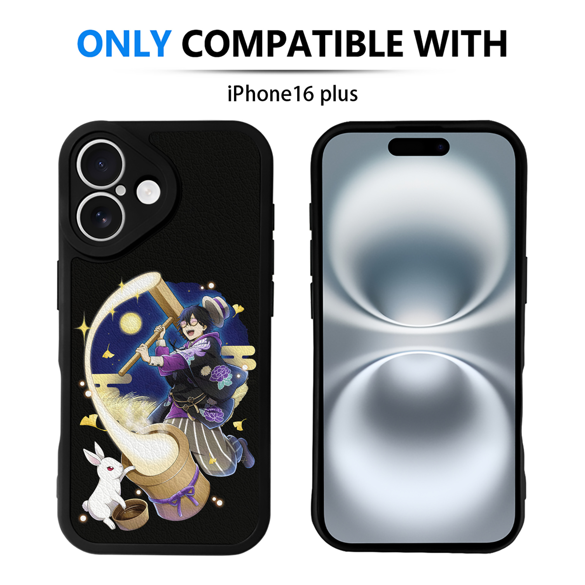 （画像用） 文豪ストレイドッグス Bungo Stray Dogs 【iPhone 16シリーズ対応】シリコンスマホケース（レザー調） 材質：シリコン
